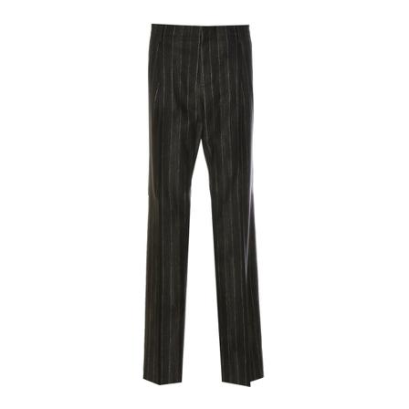 Versace, Wide Trousers Grijs, Heren, Maat:L