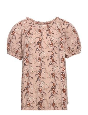 Geranium Bell S/S T Patterned Müsli By Green Cotton