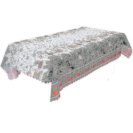 Kangas pöytäliina jouluun, talveen ja juhliin (tyyli 05) Bd-yuhao