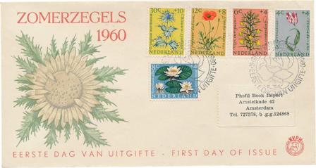 Holland 1960 - NVPH E43 - FDC - Med adresse