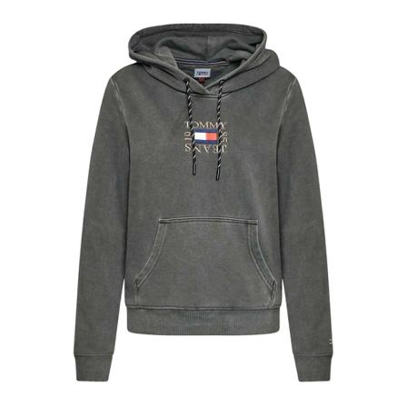 Tommy Jeans Hoodie grå, Dam, Dam, Storlek: L