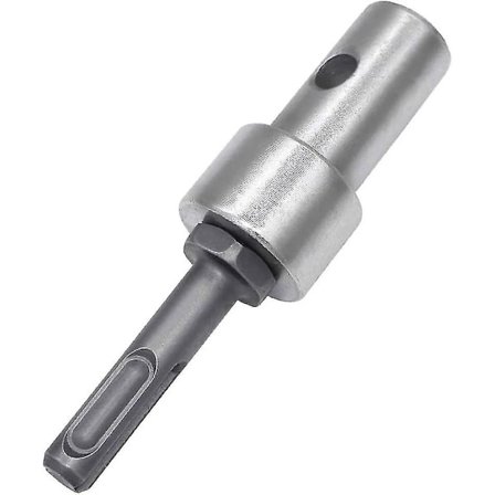 Adapter til boremaskine, rund skaft professionel adapter til 2 slots og 2 huller til jordbor, til Sds Plu