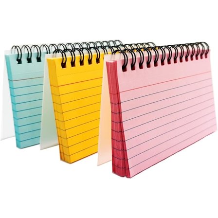 150 Ark Repetition Kort, 3 Stk. Indeks Kort, Flerfarvede Repetition Flashcards, til Kontor Skole Arbejde Noteliste, 5 * 3 Tommer