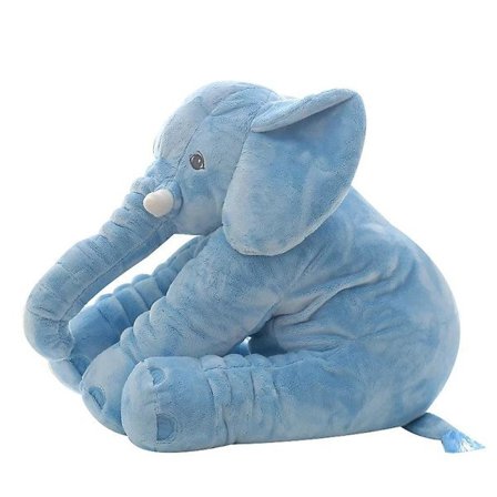 Stoppet elefant bamse, elefant bamse bamse Blå 40cm