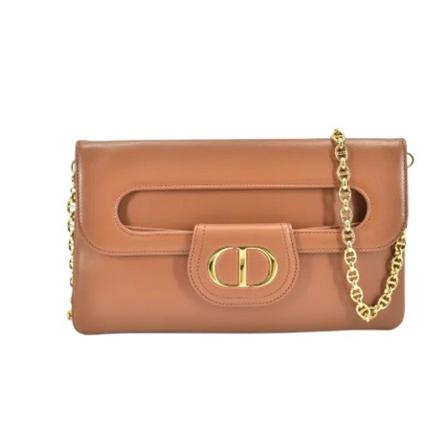 Dior Vintage Pre-owned Læder crossbody-tasker Brun, Dame Vintage Tasker, Størrelse: ONE Size