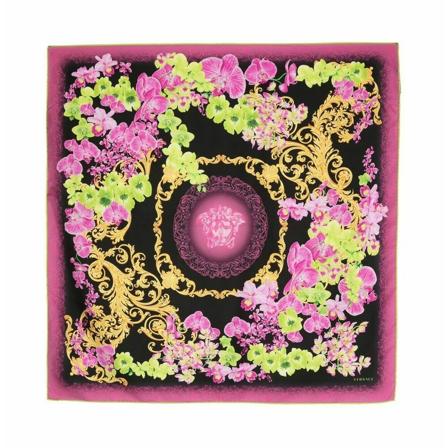 Versace, Silky Scarves Czarny, Kobieta, Rozmiar: ONE Size