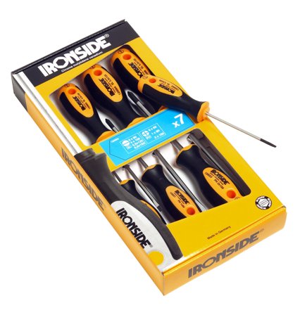 Ironside 120503 Skruetrækkersæt 7 dele, Håndværktøj