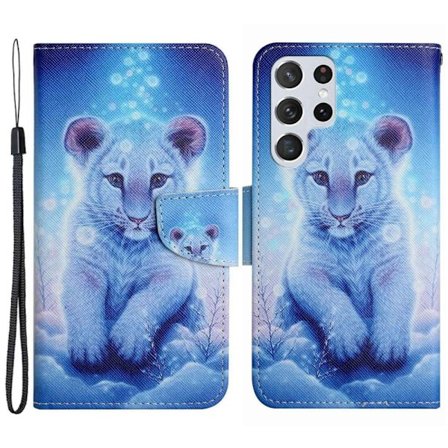 Wonderland Samsung Galaxy S23 Ultra Flippetui - Leopard