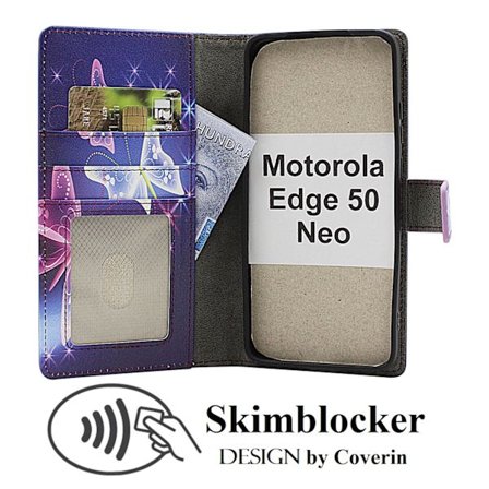 Skimblocker Motorola Edge 50 Neo Plånboksfodral Design