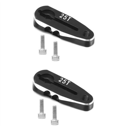 2 kpl 25T CNC-alumiiniseosmetallia ohjaustehoservon varsi malliajoneuvolaiva yleinen metallivarsi keinuvarsi