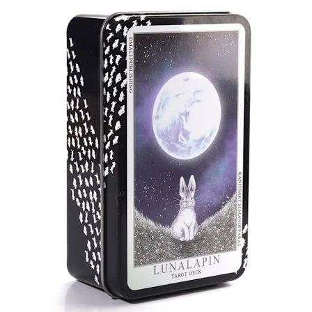78stk/sett Lunalapin Tarot, Luna Lapin Tarot for nybegynnere og voksne, høy kvalitet Tarot Tin Metal Box for spådom skjebnekort spådom familiefest