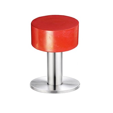 Dørstopper Gummistopper RØD 60MM Rød