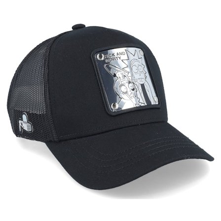 Capslab - Negro trucker Gorra - Rick & Morty Black/Grey Trucker @ Hatstore