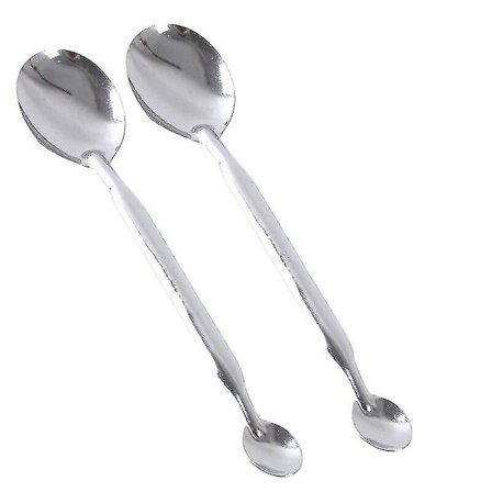 Rustfrit Stål Mikro-Ske Reagens Laboratorium Prøvetagningsske Laboratorium Spatler Ske Bar