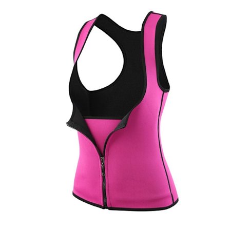 Sweat Sauna Body Shapers Liivi Sweat Workout paita PINK-XXXL