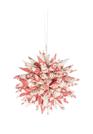 A World of Craft KOTTE Julhänge, rosa/vit Dekoration Rosa Ø ca 8 cm