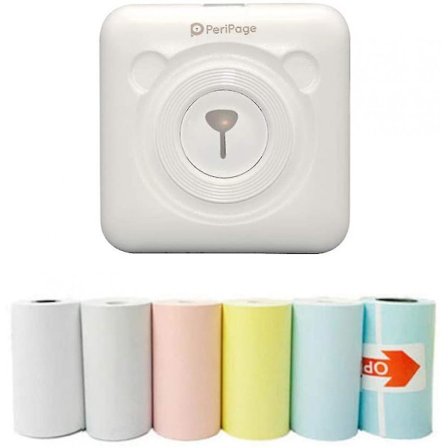 Mini Printer, Wireless Thermal Label Printer, Sticky Note Receipt, Suitable For Android Ios Smart Phone