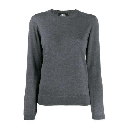 A.p.c. Round-neck Strik Grå, Dame Striktrøjer