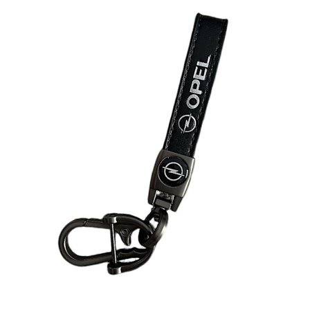 Äkta läder bilnyckelring kompatibel med Opel nyckelring lädernyckelring lämplig för kvinnor och män Opel tillbehör