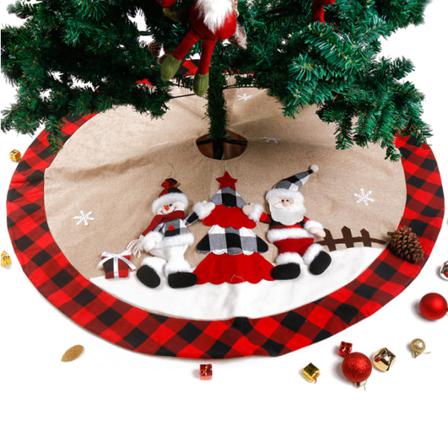 48 Tums Julgranskjol Xmas Trädkjolar Julgransmatta Red