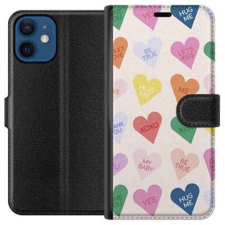 Kompatibelt Plånboksfodral till Apple Apple iPhone 12 mini CandyHearts