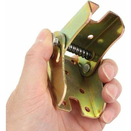 Itselukittuvat 90 asteen taittuvat saranat, lukittavat toimistotuolien jalat, teräksiset taittuvat kannattimet, piilotetut saranat, 2 pakkausta 