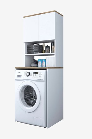 Hanah Home - Skap for vaskemaskin KD101 - 1949 - Hvit - Baderomsmøbler - Fra Homeroom