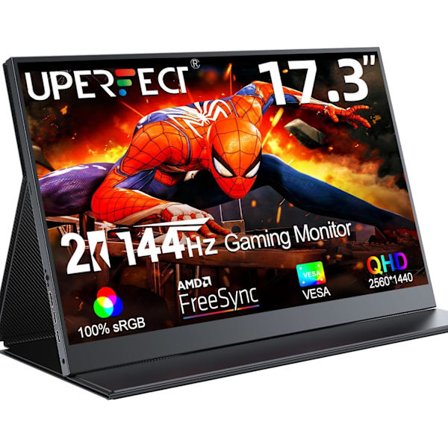 17,3-tums, 144 Hz, bärbar 2K-skärm, 100% sRGB mobil skärm