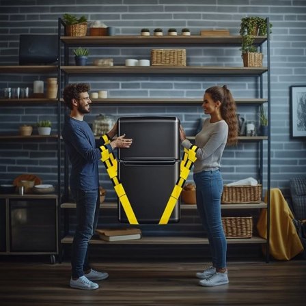 Bæresele til flytning af tunge ting