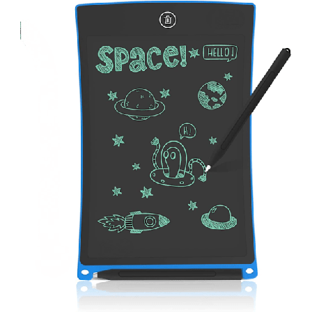 8,5 tommer LCD skrivetablet med låsefunktion, kontor whiteboard, opslagstavle, køkkenmemo, opslagstavle, magnetisk daglig planlægger, gaver, blå