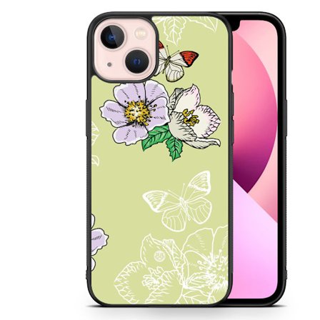 Bjornberry Skal iPhone 13 - Fjärilsblomma
