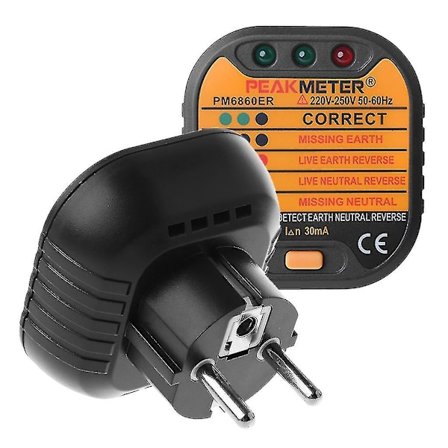 Pistorasian Testauslaite Automaattinen Napaisuuden Tarkistus Pistoke Us/uk/ue 110/230v Uusi