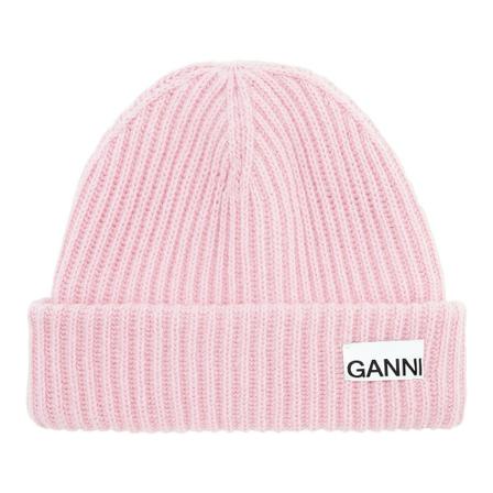 Ganni Beanies Pink, Dame Accessories, Størrelse: ONE Size