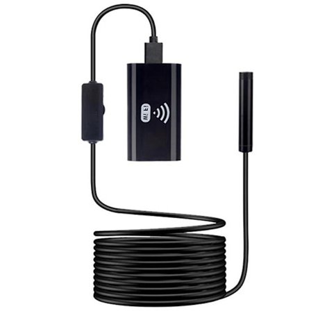Trådløs endoskop, Wifi boreskop inspeksjonskamera 2.0 megapiksler HD vanntett slangekamera rør drenering