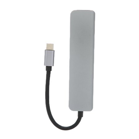 6 i 1 USB C Dockingstation i aluminiumlegering til bærbar computer Multifunktionel udvidelsesdock