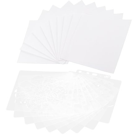 9 stk Mandala Mal Stencil Tegning Stenciler DIY Lage Mugg Kunst Håndverk Tilbehør