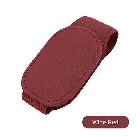 Bilglasögonklämma Bil Solskydd Förvaring Artefakt Multifunktionell Kreativ Läder Solglasögon Kort Bill Klämma Bilglasögonklämma Solglasögonpåse Mjuk