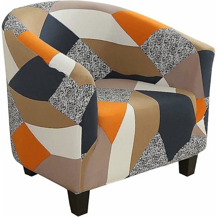 Muotoiltava nojatuolin päällinen, joustava Chesterfield-nojatuolin päällinen, painettu tynnyrityylinen sohvanpäällinen, ruokailutuolin päällinen, 