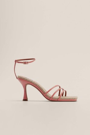 NA-KD Shoes Riemchensandale mit Absatz - Schuhe mit Absatz - Rosa - EU 40