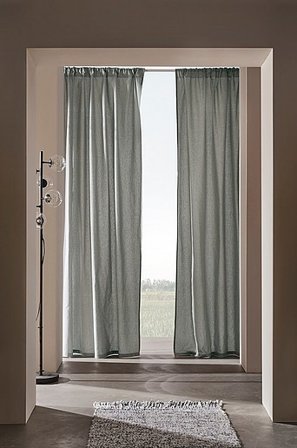 Jotex - Gordijn 2-pak Lichtgrijsblauw Lichtgrijsblauw - ELORA - Koop Multifunctionele gordijnen bij Jotex