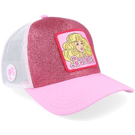 Capslab - Rosa trucker Keps - Barbie White/Pink A-Frame Trucker @ Hatstore