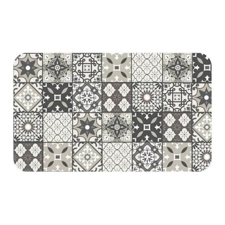 REKTANGULÄR MATTA 45 x 75 CM TRYCKT FLANELL GASTON