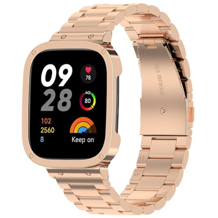 Roséguld Roséguld 2-i-1 Armband kompatibelt med Xiaomi Redmi Watch 3 / Mi Watch Lite 3