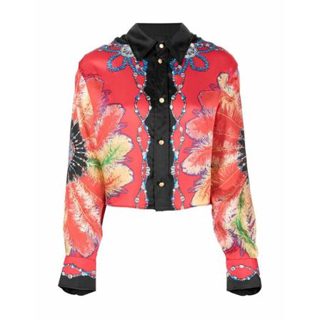Just Cavalli Casual Shirts Rød, Dame Skjorter
