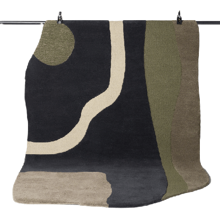 Åhléns Home Asymmetrisk ullmatta SIRA 170x230 cm Mattor Flerfärgad