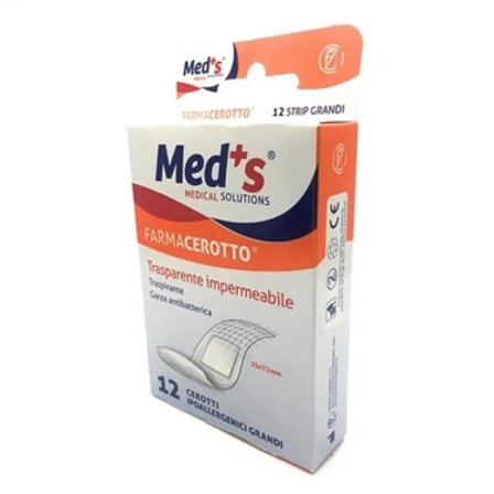 Meds Farmacerotto Strips Ipoallergenico Grande 12 Pezzi
