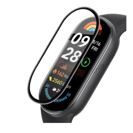 Böjd skärmskydd för Xaomi Mi Band 9 Full täckning Anti-repa för Xaomi Mi Band 9 Ej glas Smart klocka Skyddsfilm