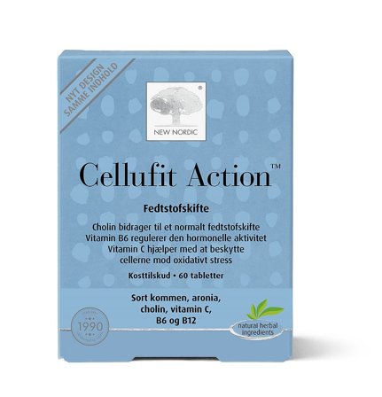 New Nordic Cellufit Action Kosttilskud 60 tabl., Sport & Velvære, Vægtkontrol, Slankekosttilskud