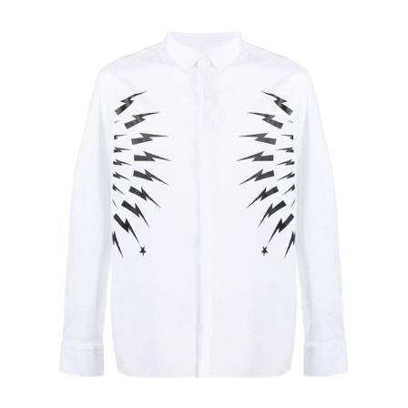Neil Barrett Shirt Hvid, Herre Skjorter