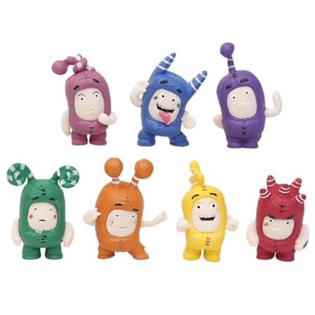 Nye 7 stk Oddbods Tegneserie Dukke Actionfigur Gave Barn Leke Samling